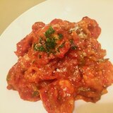 リメイク☆唐揚げのトマト煮込み